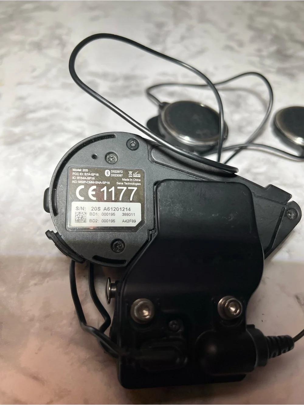 Sena Bluetooth Motorcycle Communicator - Black/Silver